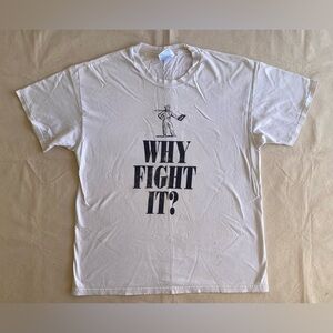 Hanes Beefy Vintage Markzware Software Black White Graphic Shirt Adult Large